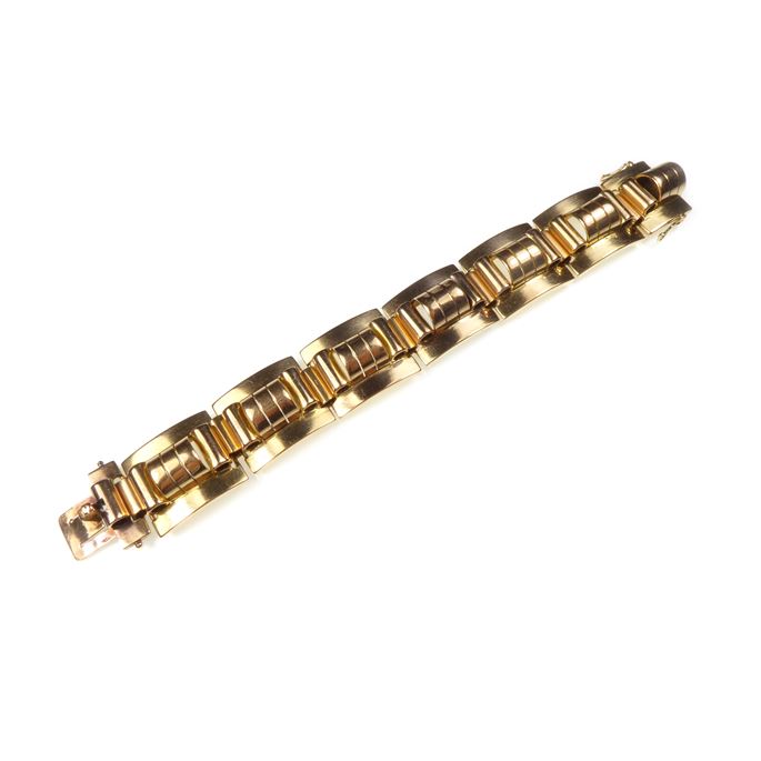 18ct gold retro bracelet | MasterArt